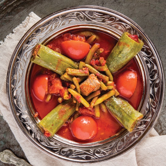 Gaziantep Stuffed Zucchini with Beans