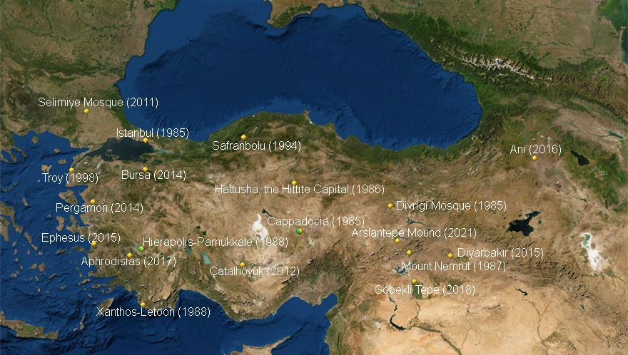 Unesco World Heritage Sites in Turkey

